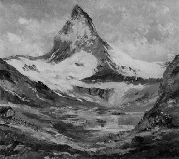 Das Matterhorn Oil Painting by Anton Mueller-Wischin