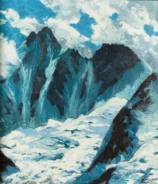 Gebirge Bei Kufstein Oil Painting by Oskar Mulley