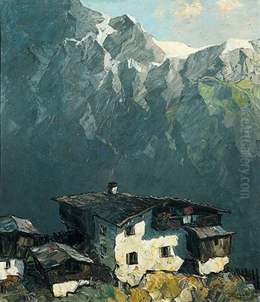 Am Berghang Oil Painting by Oskar Mulley