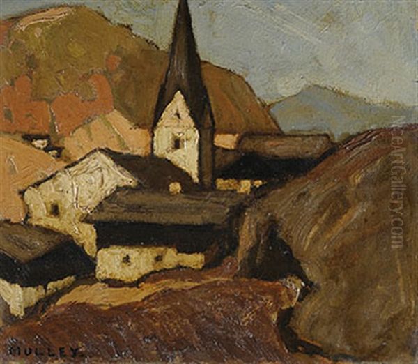 Bergbauerndorf Oil Painting by Oskar Mulley