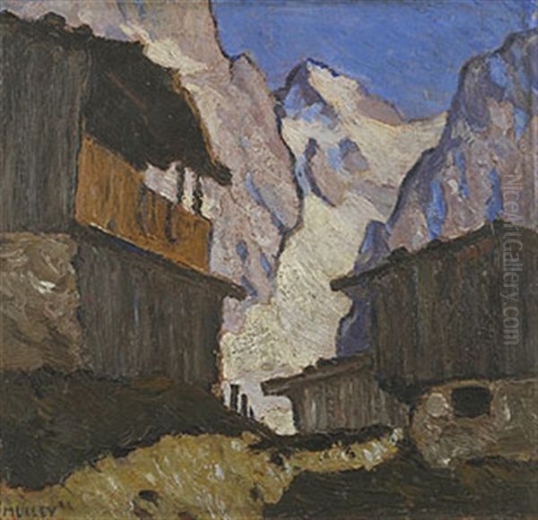 Einsame Hausung Oil Painting by Oskar Mulley