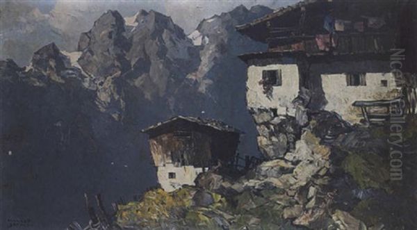 Am Berghang Oil Painting by Oskar Mulley