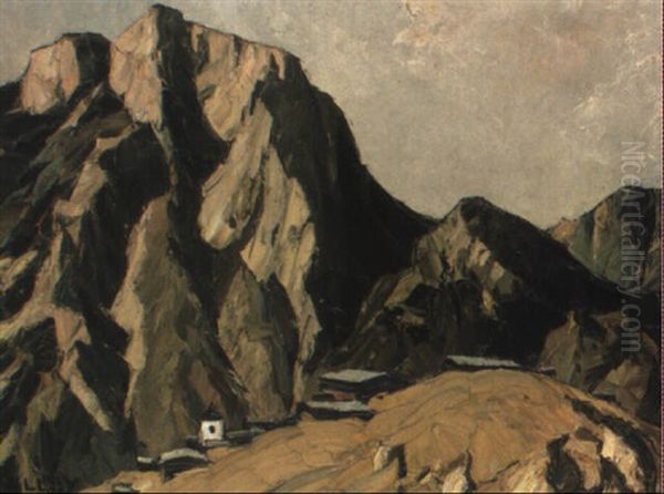 Am Berghang Oil Painting by Oskar Mulley