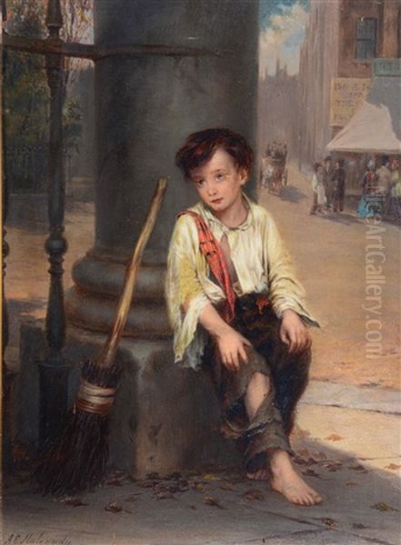 The Chimney Sweep Oil Painting by Augustus Edwin Mulready