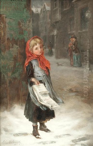 Buy A Christmas Carol' Oil Painting by Augustus Edwin Mulready