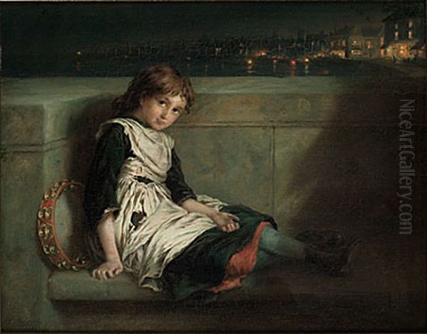 Repose Oil Painting by Augustus Edwin Mulready