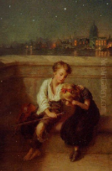 Sympathy Oil Painting by Augustus Edwin Mulready