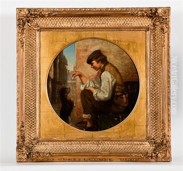 The Lesson Oil Painting by William Mulready