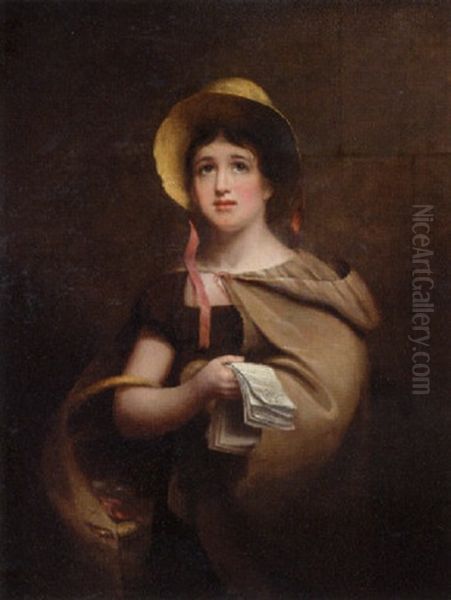 Selling Poems Oil Painting by William Mulready