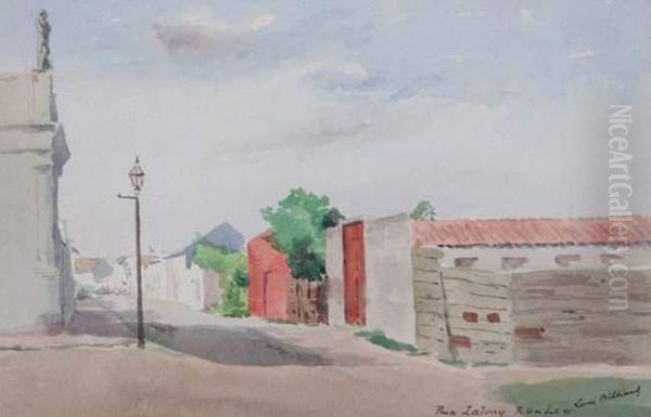 Bresil, Rua Lalony A Rio Grande Do Sul Oil Painting by Louis Victor Marie Billiard