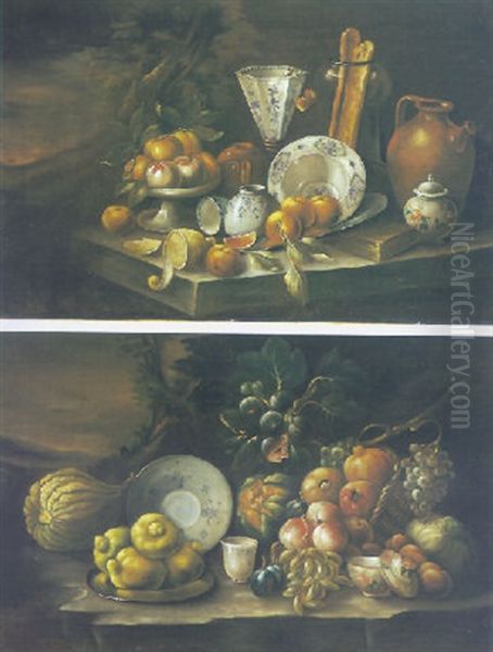 Nature Morte Di Frutta Oil Painting by Cristoforo Munari