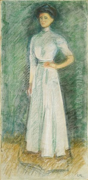 Marta Sandal Oil Painting by Edvard Munch