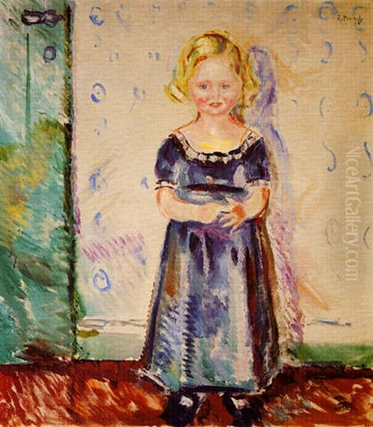 Pernille Kirkeby Oil Painting by Edvard Munch