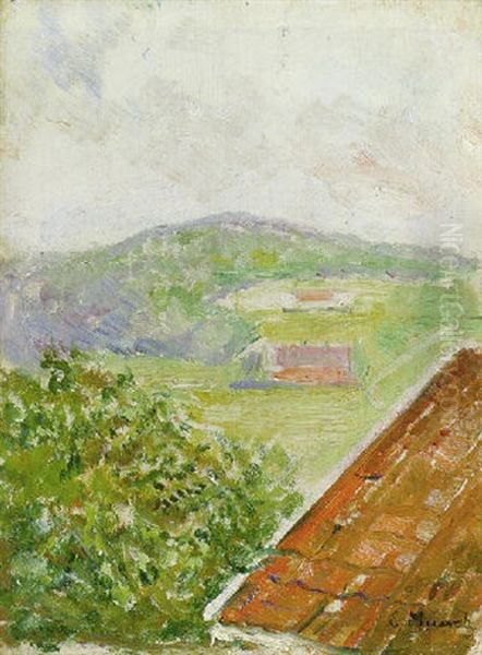 Landscape, Hauketo Oil Painting by Edvard Munch