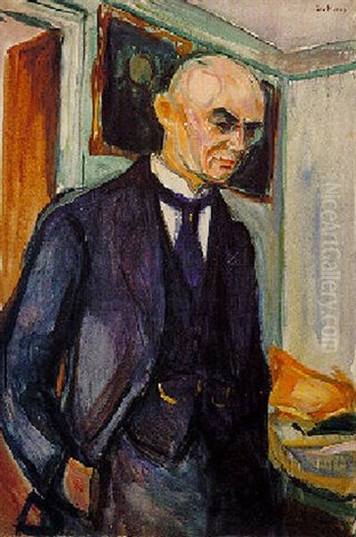 Portrait Of Lucien Dedichen Oil Painting by Edvard Munch