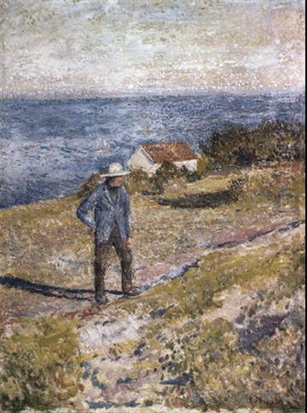 Summer In _sg+rdstrand Oil Painting by Edvard Munch