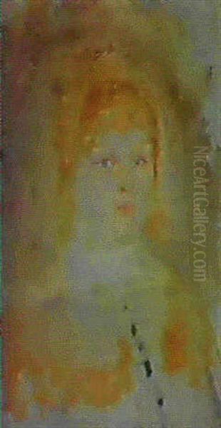 Frau Boer Konow Oil Painting by Edvard Munch