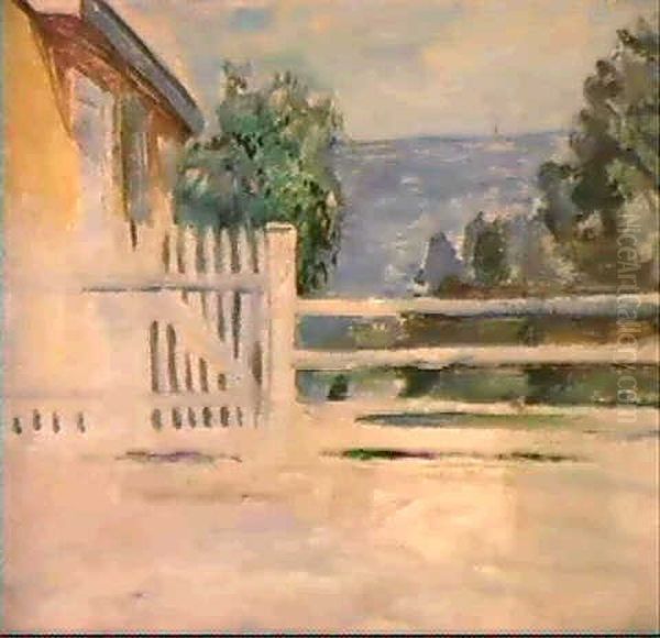 House At Aasgaardsstrand Oil Painting by Edvard Munch