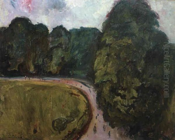 Landskap Med Fors Oil Painting by Edvard Munch