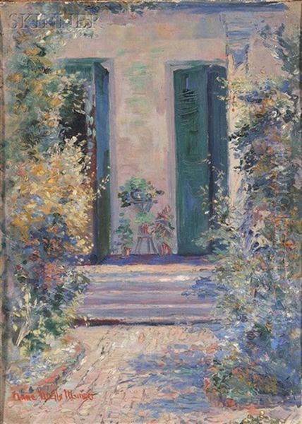 View Of A Doorway Oil Painting by Anne Wells Munger