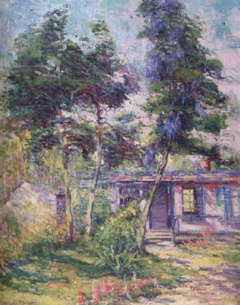 Pass Christian Cottage Oil Painting by Anne Wells Munger