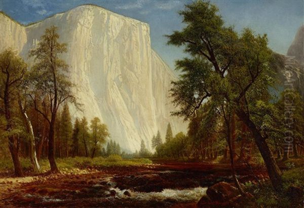 El Capitan In A Gathering Storm Oil Painting by Gilbert Munger