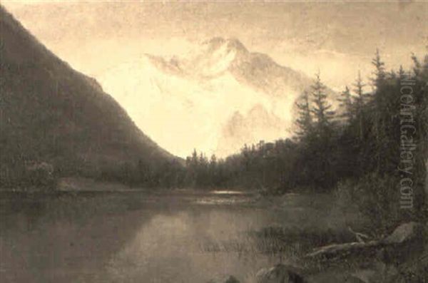 In The Rockies Oil Painting by Gilbert Munger