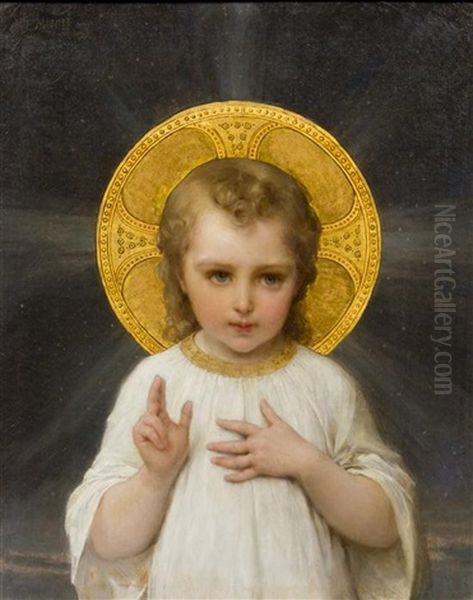 Jesus Oil Painting by Emile Munier