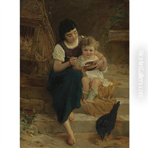 La Grande Soeur Oil Painting by Emile Munier