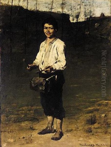 The Tin Drum Oil Painting by Mihaly Munkacsy