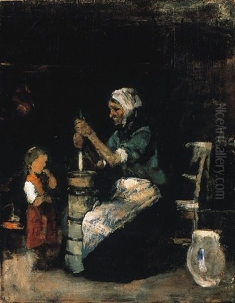 Kopulo Oil Painting by Mihaly Munkacsy