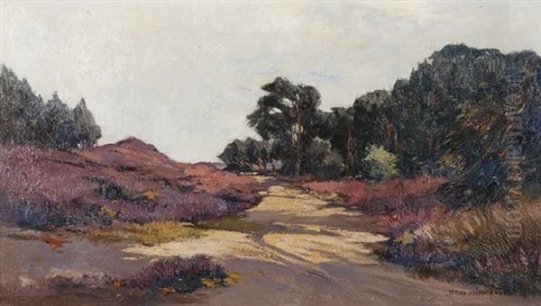 Route En Veluwe, Pays-bas Oil Painting by Xeno Muenninghoff