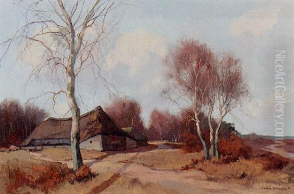 Schaapskooi Op De Hei Oil Painting by Xeno Muenninghoff