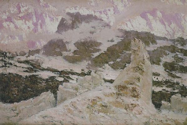 Montanas Nevadas Oil Painting by Antonio Munoz Degrain