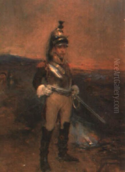 Coracero Oil Painting by Domingo Munoz y Cuesta