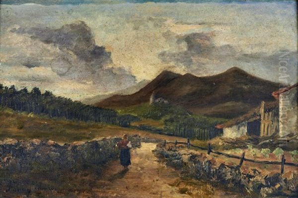 Paisagem Oil Painting by Fanny Munro