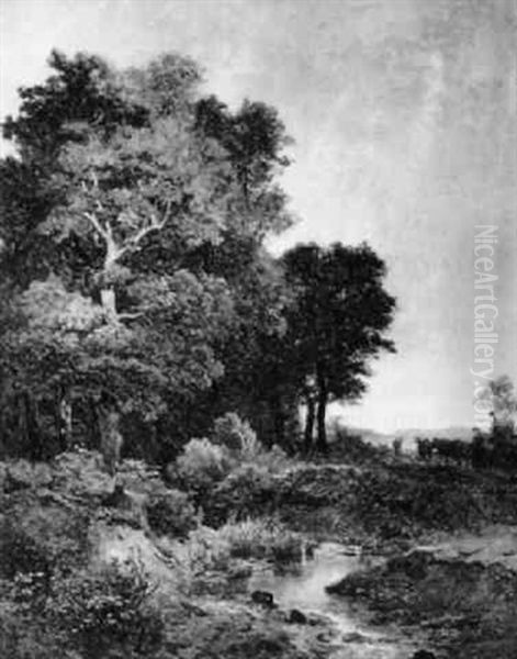 Am Heimweg Von Der Weide Oil Painting by Leopold Munsch