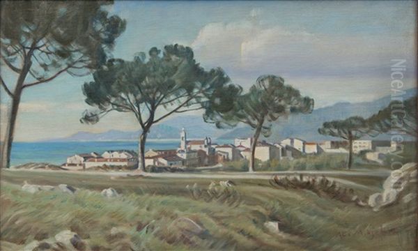 View From Naples Oil Painting by Alarik (Ali) Munsterhjelm