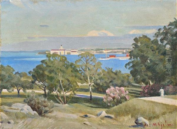 From Kaivopuisto Oil Painting by Alarik (Ali) Munsterhjelm