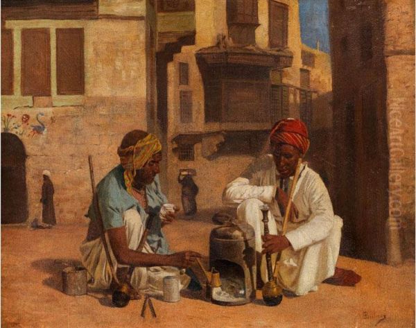 Orientalische Strassenszene Oil Painting by Voitler Billney