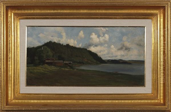 Landscape Oil Painting by Magnus Hjalmar Munsterhjelm