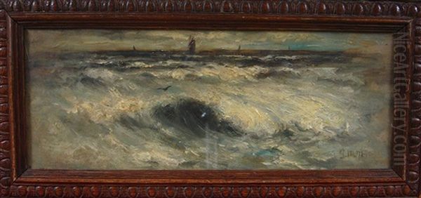 Seascape Oil Painting by Gerhard Arij Ludwig Morgenstjerne Munthe