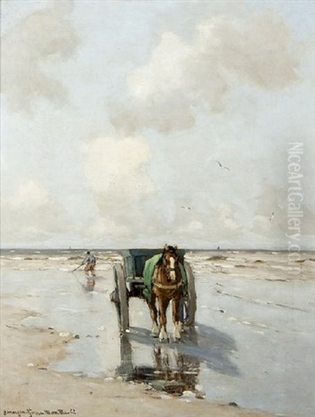 Pecheur De Coquillages Oil Painting by Gerhard Arij Ludwig Morgenstjerne Munthe