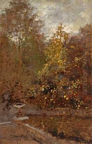 Hageparti Med Urne Oil Painting by Ludwig Munthe