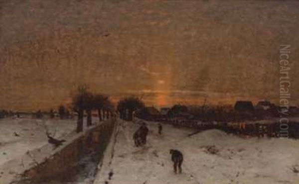 I Skumringen Oil Painting by Ludwig Munthe