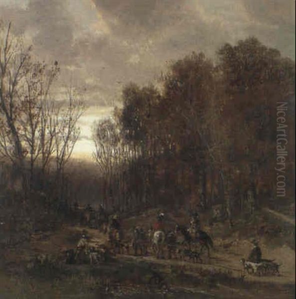 Falkenjagd by Ludwig Munthe