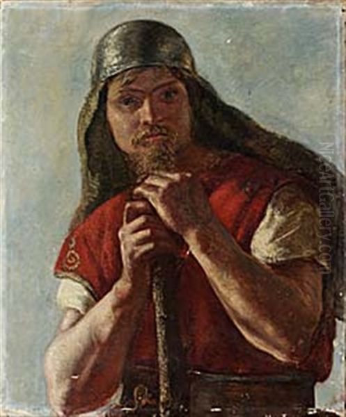 Vikingen Oil Painting by Anna Katarina Munthe-Norstedt