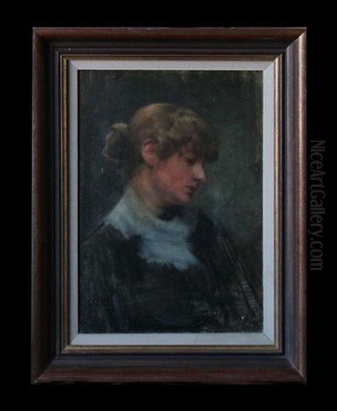 Portrait Of A Woman Oil Painting by Josephine Mary Muntz Adams