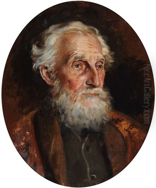 Portrait Of Nicholas Davis Oil Painting by Laura Adeline Muntz