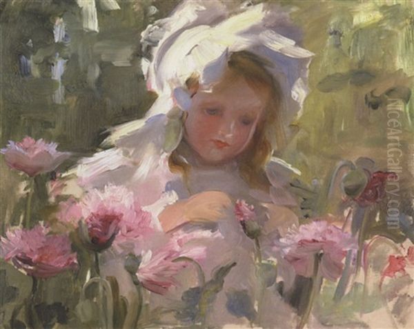 Portrait Of Dorothy Oil Painting by Laura Adeline Muntz